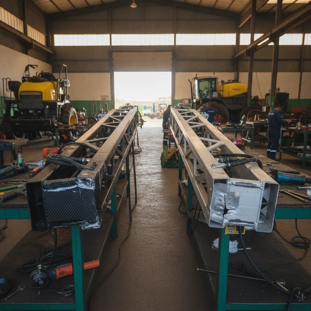 Fibra de Carbono vs Alumínio em Implementos Agrícolas | Goiânia