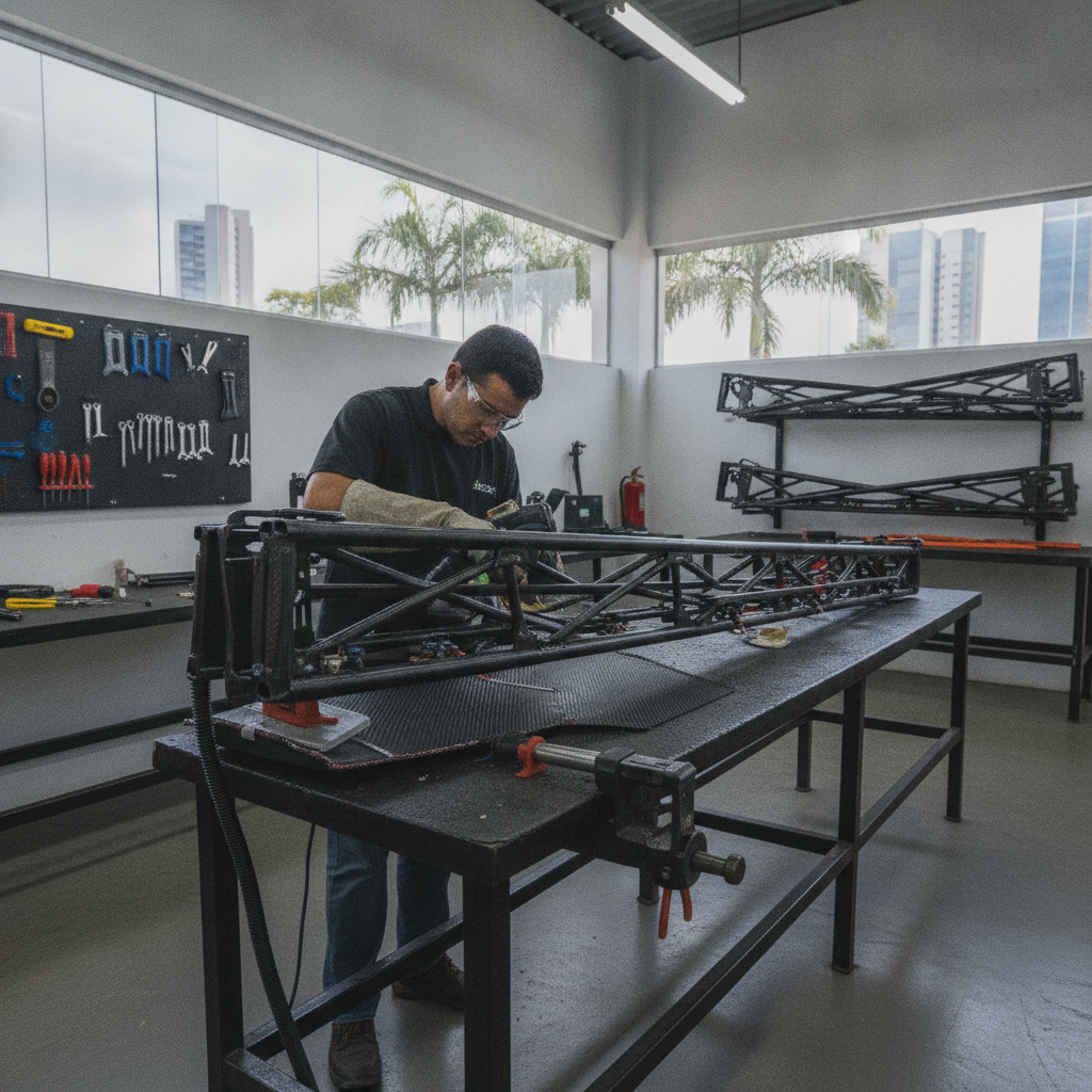Reparo de Barra de Pulverizador Carbon em Goiânia