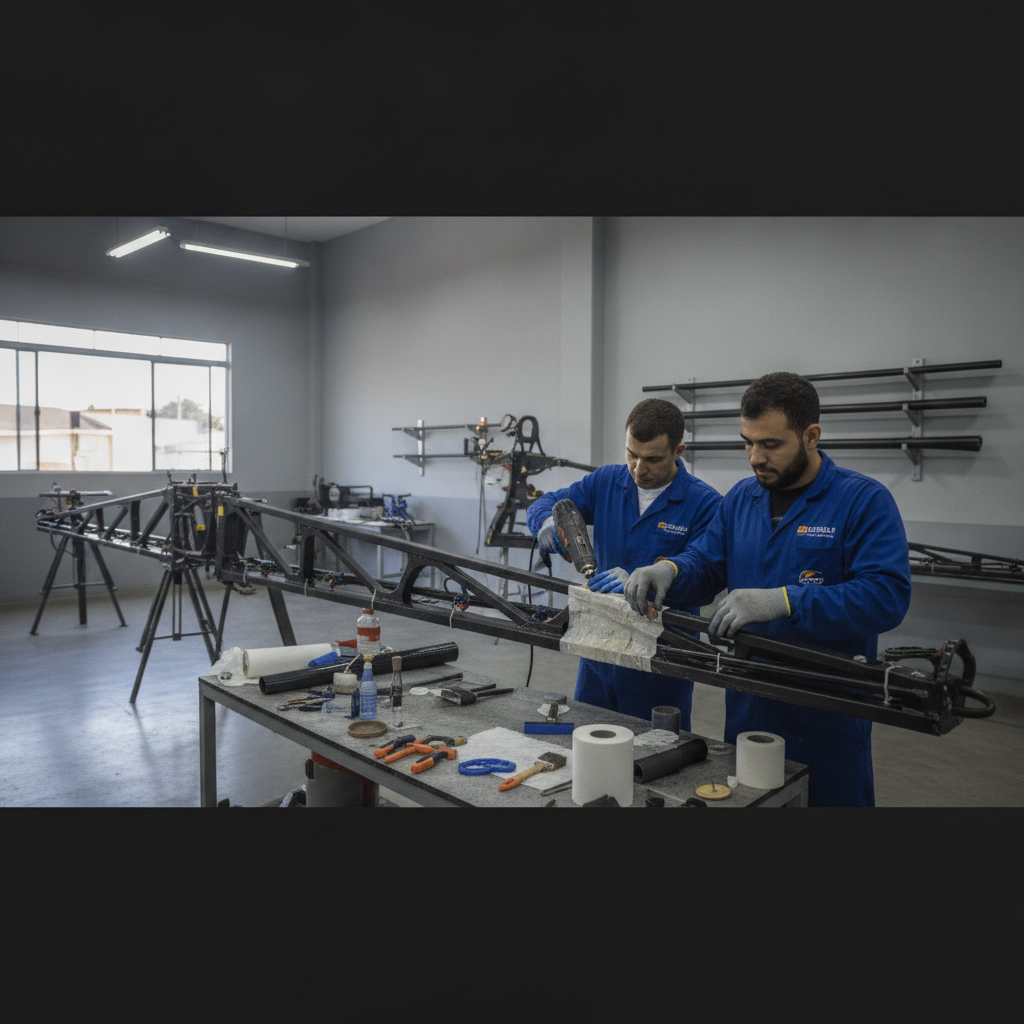 Reparo de Carbono para Barra de Pulverizador em Goiânia