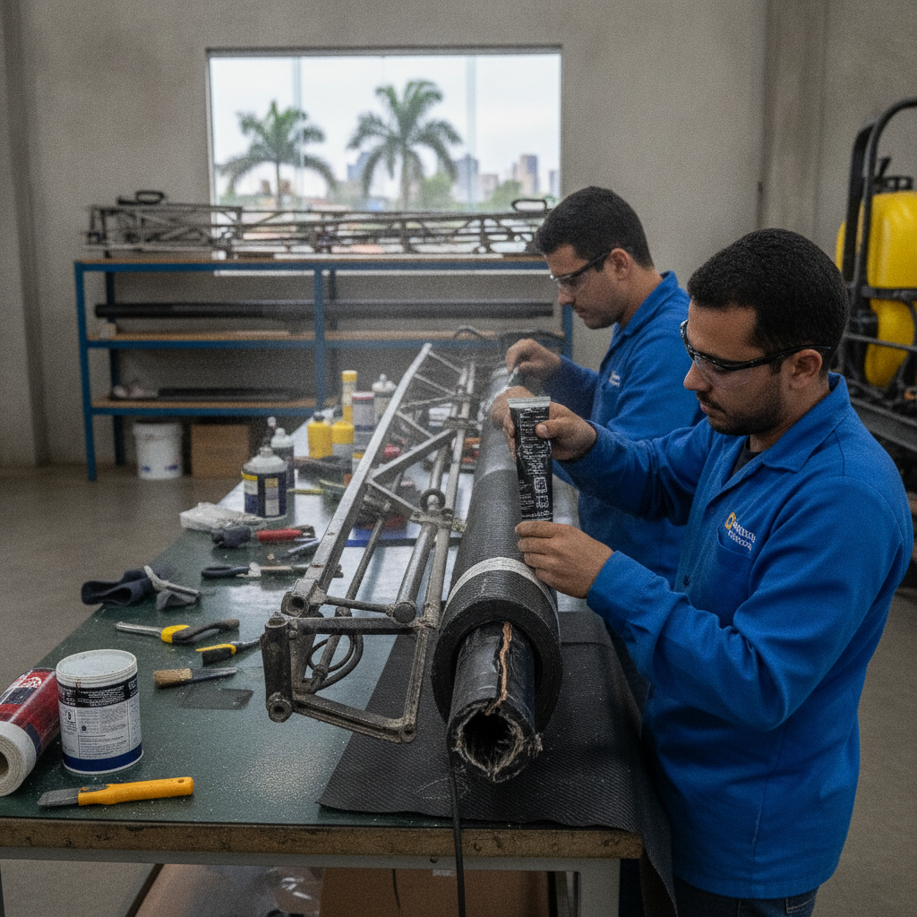 Reparo de Fibra de Carbono em Implementos Agrícolas | Goiânia