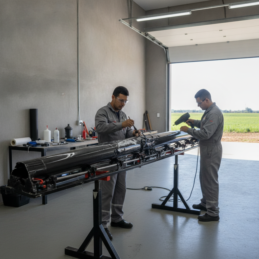 Reparo de Fibra de Carbono em Implementos Agrícolas | Goiânia